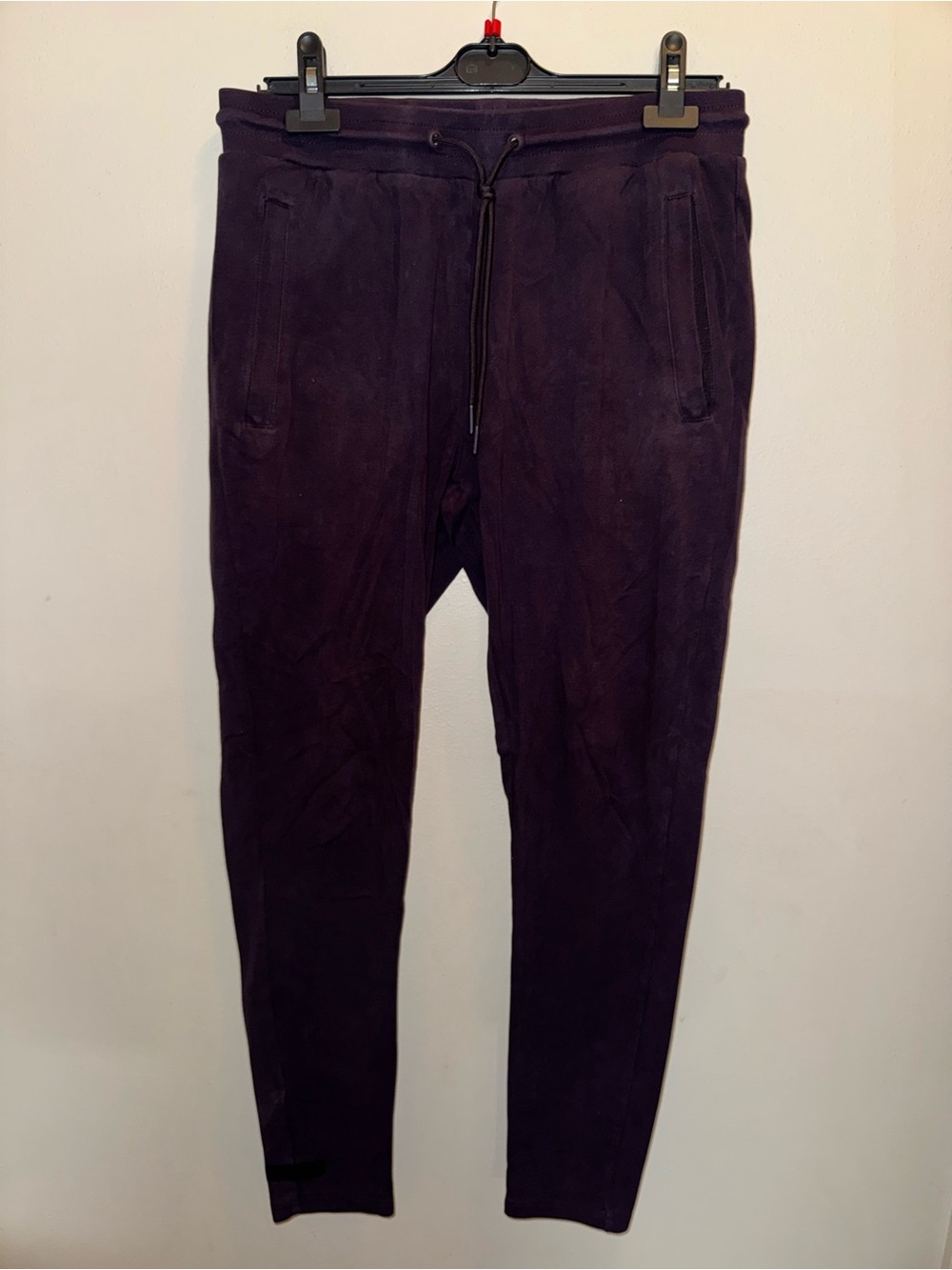 Alphalete Men's Identity Joggers Plum Purple Tapered Uncuffed Pants Size Large